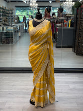 Load image into Gallery viewer, Sunflower Yellow Saree