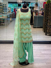 Load image into Gallery viewer, Mint Green Lace Suit