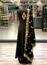 Load image into Gallery viewer, Black Georgette Anarkali