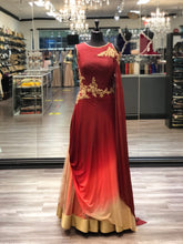 Load image into Gallery viewer, Unique Burgundy Gown
