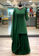 Load image into Gallery viewer, Simplicity Green Gharara