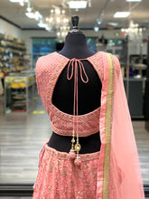 Load image into Gallery viewer, Beaded Pink Lengha

