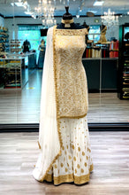 Load image into Gallery viewer, Embroidered White Gharara