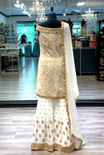 Load image into Gallery viewer, Embroidered White Gharara