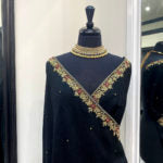 Load image into Gallery viewer, Embroidered Black Shawl