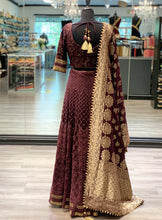 Load image into Gallery viewer, Plum Banarsi Lengha