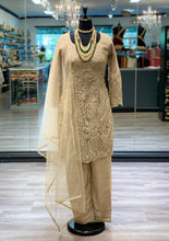 Load image into Gallery viewer, Beige Palazzo Suit
