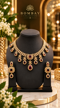 Load image into Gallery viewer, Maroon Polki Set
