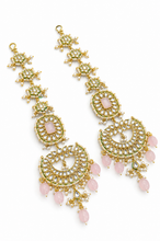 Load image into Gallery viewer, Blush Pink Kundan Earrings
