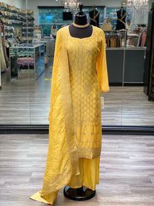 Haldi Yellow Pant Suit