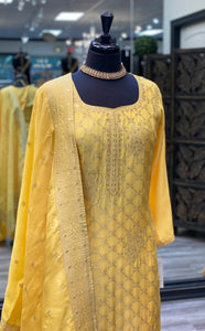 Haldi Yellow Pant Suit