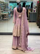 Load image into Gallery viewer, Lilac Peplum Suit
