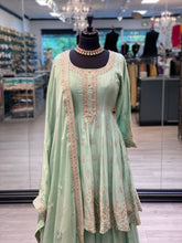 Load image into Gallery viewer, Mint Green Peplum Suit
