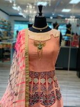 Load image into Gallery viewer, Peach &amp; Red Anarkali
