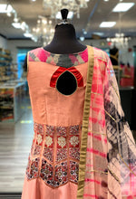 Load image into Gallery viewer, Peach &amp; Red Anarkali
