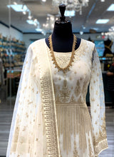 Load image into Gallery viewer, Natural White Anarkali
