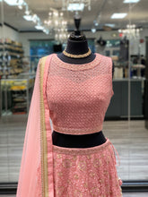 Load image into Gallery viewer, Beaded Pink Lengha
