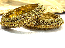 Load image into Gallery viewer, Mehandi Gold Bangles
