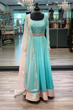 Load image into Gallery viewer, Ombre Blue Anarkali
