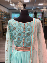 Load image into Gallery viewer, Ombre Blue Anarkali
