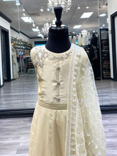 Load image into Gallery viewer, Girls Anjali Cream Lace Anarkali
