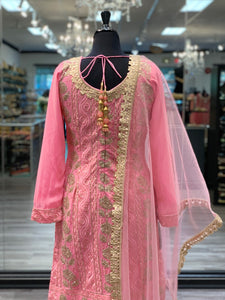 Intricate Pink Suit